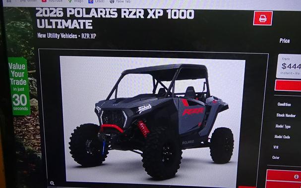 2026 Polaris RZR XP 1000 Ultimate