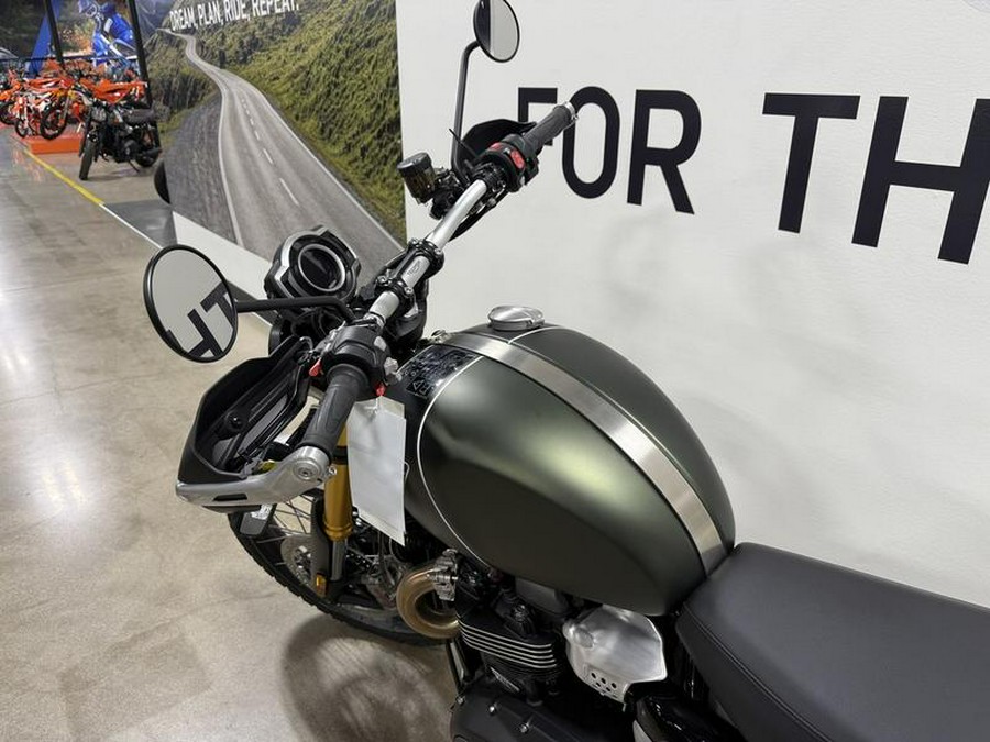 2022 Triumph Scrambler 1200 XE Matt Khaki Green Matt Jet Black