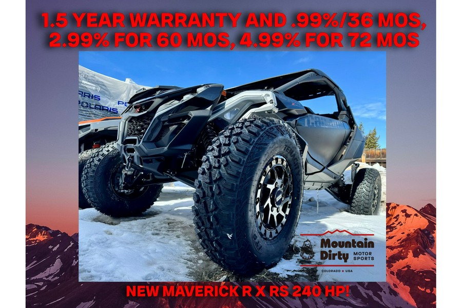 2024 Can-Am Maverick R X RS With Smart-Shox Black