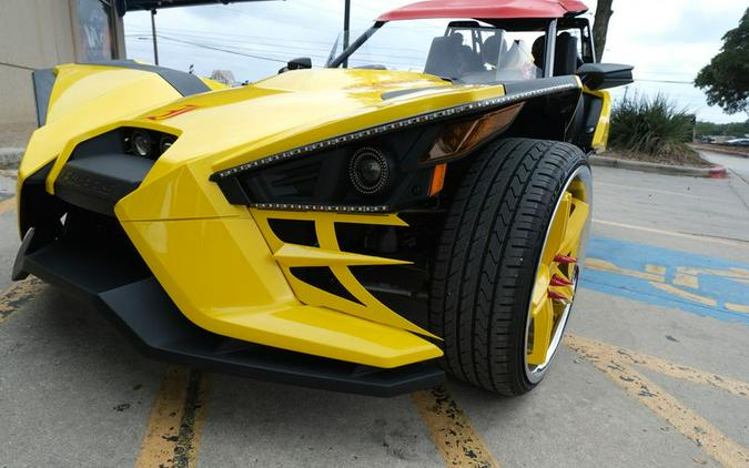 Used 2019 POLARIS SLINGSHOT SL ICON 49ST DAYTONA YELLOW