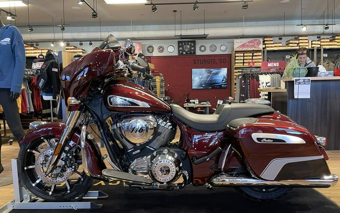 2024 Indian Motorcycle® Chieftain® Limited with Powerband Audio Package Maroon Metallic/Graphics