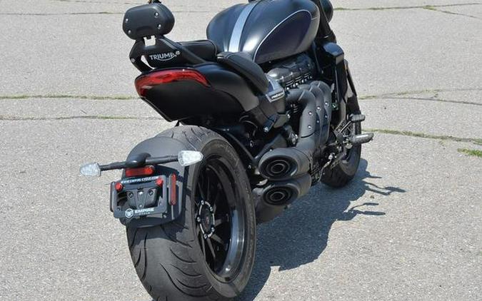 2025 Triumph Rocket 3 Storm GT Matte Sapphire Black and Satin Pacific Blue