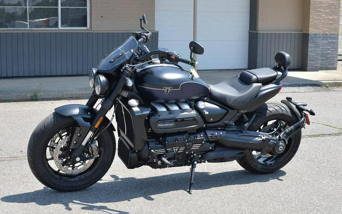 2025 Triumph Rocket 3 Storm GT Matte Sapphire Black and Satin Pacific Blue