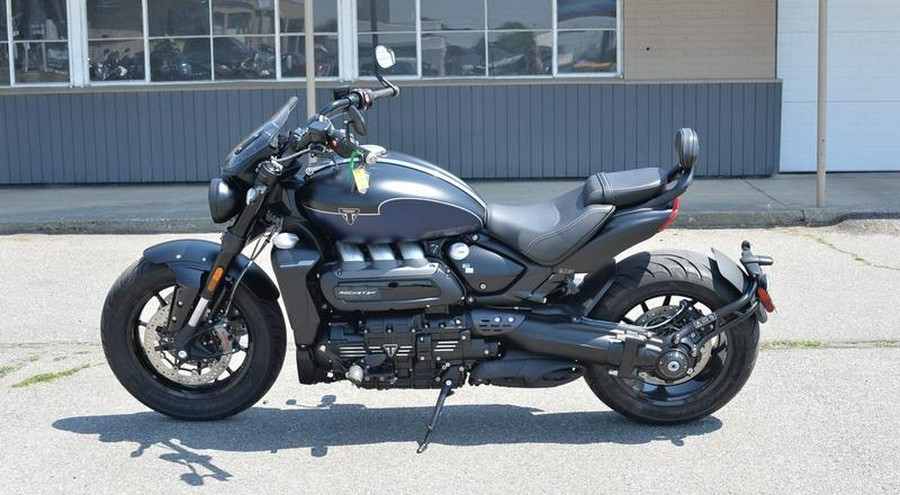 2025 Triumph Rocket 3 Storm GT Matte Sapphire Black and Satin Pacific Blue