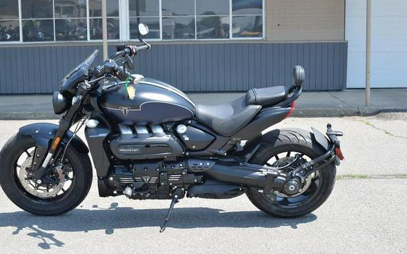 2025 Triumph Rocket 3 Storm GT Matte Sapphire Black and Satin Pacific Blue