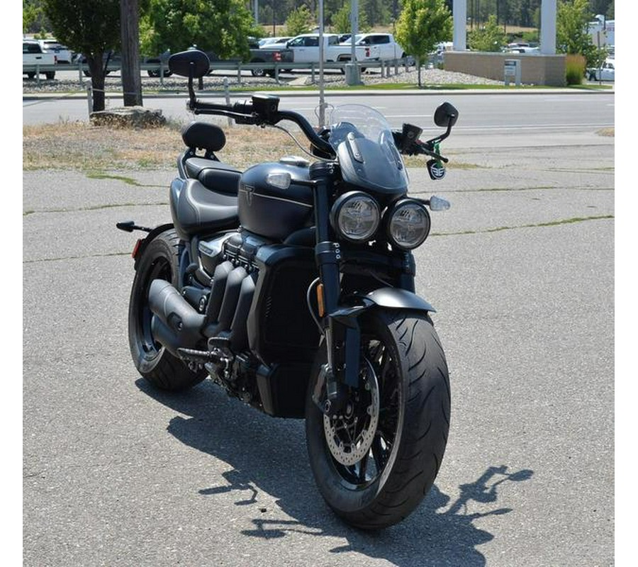 2025 Triumph Rocket 3 Storm GT Matte Sapphire Black and Satin Pacific Blue