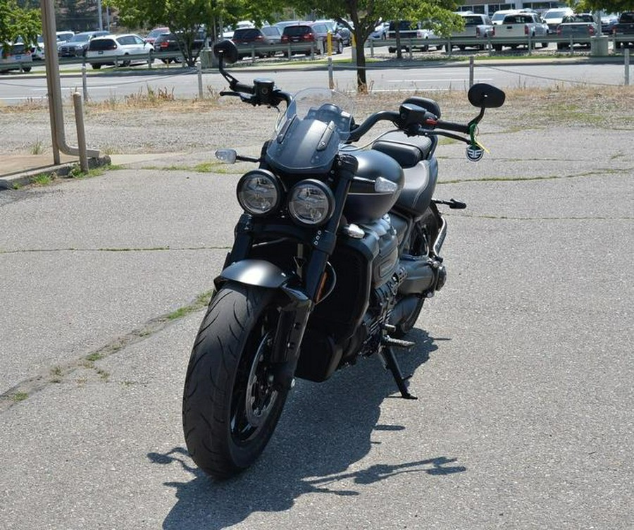 2025 Triumph Rocket 3 Storm GT Matte Sapphire Black and Satin Pacific Blue