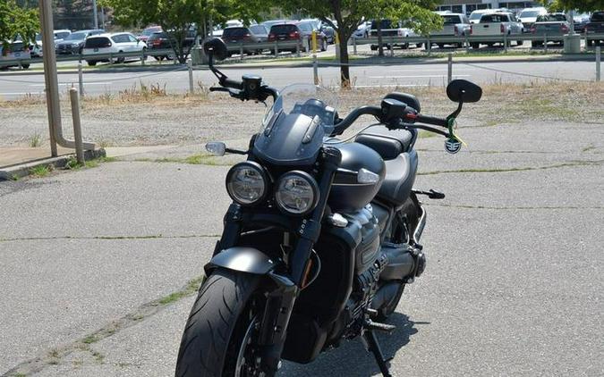 2025 Triumph Rocket 3 Storm GT Matte Sapphire Black and Satin Pacific Blue