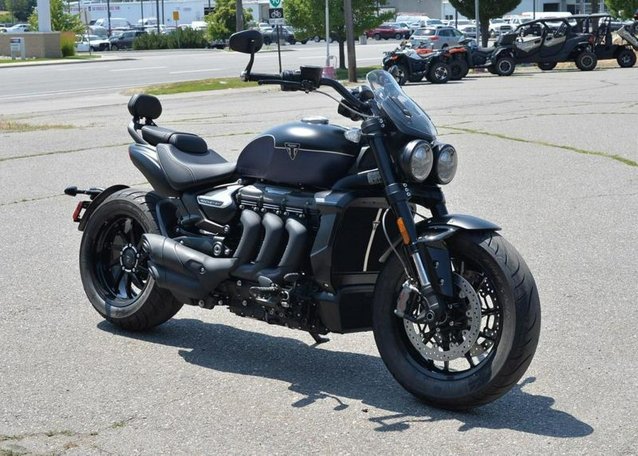 2025 Triumph Rocket 3 Storm GT Matte Sapphire Black and Satin Pacific Blue