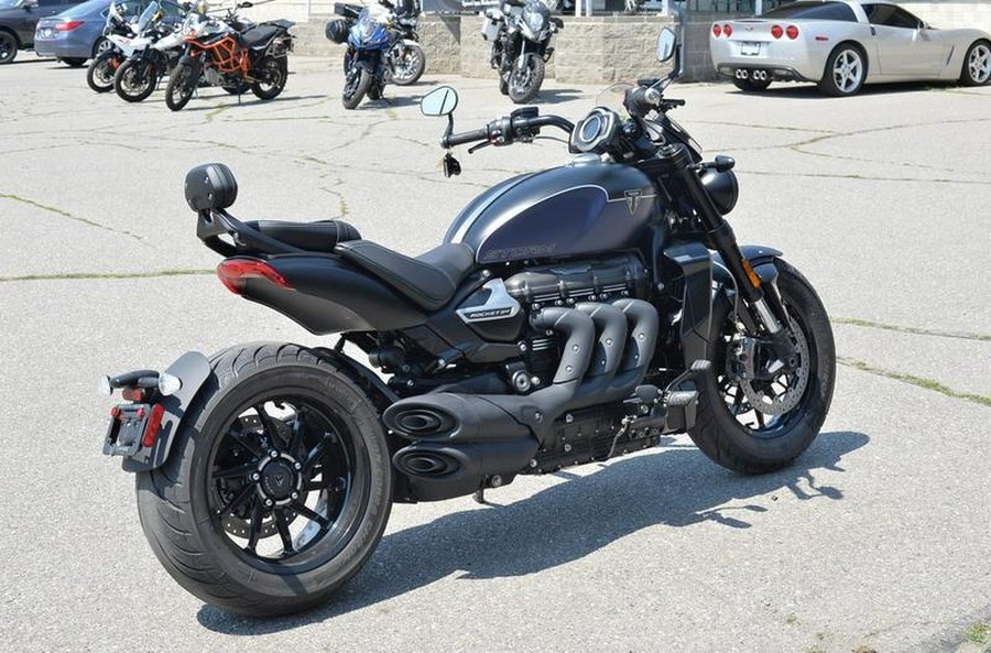 2025 Triumph Rocket 3 Storm GT Matte Sapphire Black and Satin Pacific Blue