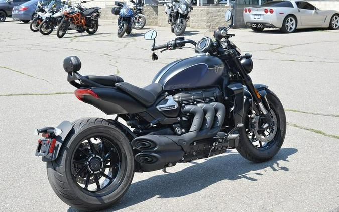 2025 Triumph Rocket 3 Storm GT Matte Sapphire Black and Satin Pacific Blue