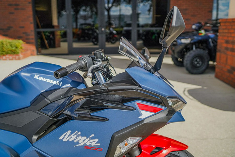 2026 Kawasaki Ninja 500 ABS Metallic Matte Twilight Blue