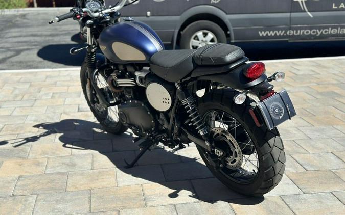 2022 Triumph Street Scrambler Gold Line Matte Pacific Blue