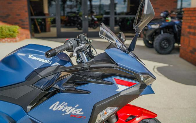 2026 Kawasaki Ninja 500 ABS Metallic Matte Twilight Blue