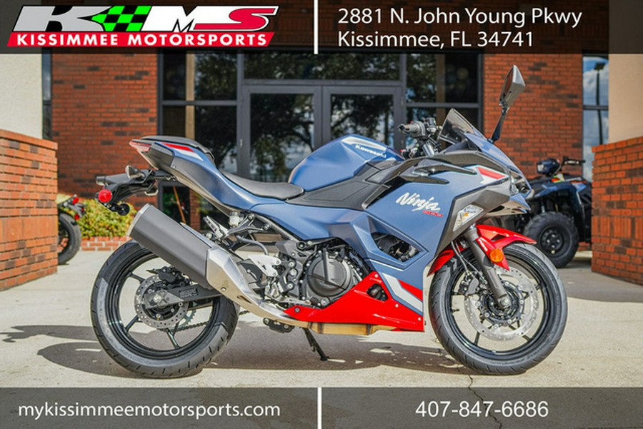 2026 Kawasaki Ninja 500 ABS Metallic Matte Twilight Blue