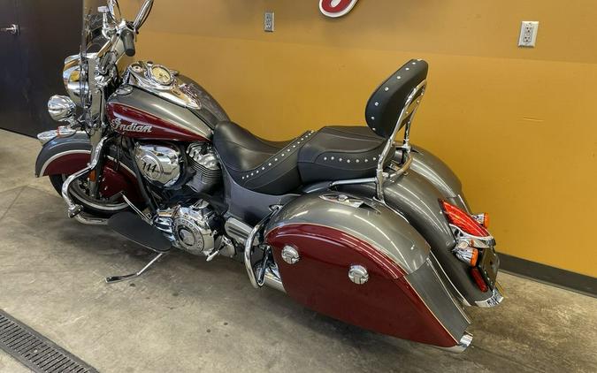 2018 Indian Motorcycle® Springfield® ABS Steel Gray over Burgundy Metallic