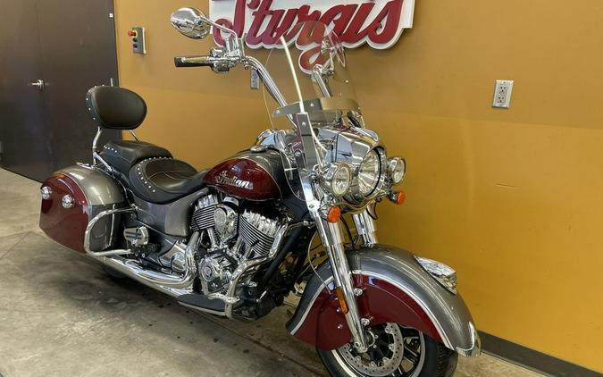 2018 Indian Motorcycle® Springfield® ABS Steel Gray over Burgundy Metallic