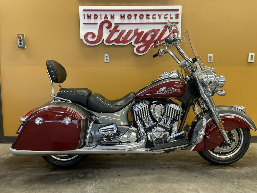 2018 Indian Motorcycle® Springfield® ABS Steel Gray over Burgundy Metallic