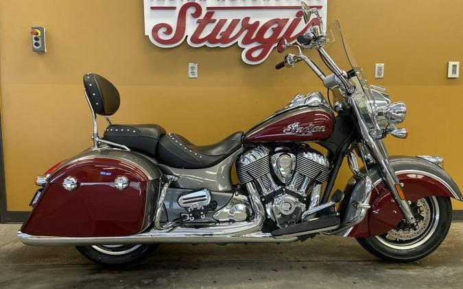 2018 Indian Motorcycle® Springfield® ABS Steel Gray over Burgundy Metallic