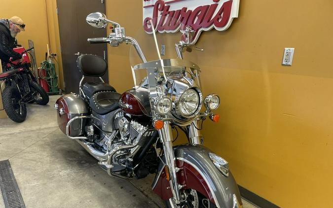 2018 Indian Motorcycle® Springfield® ABS Steel Gray over Burgundy Metallic