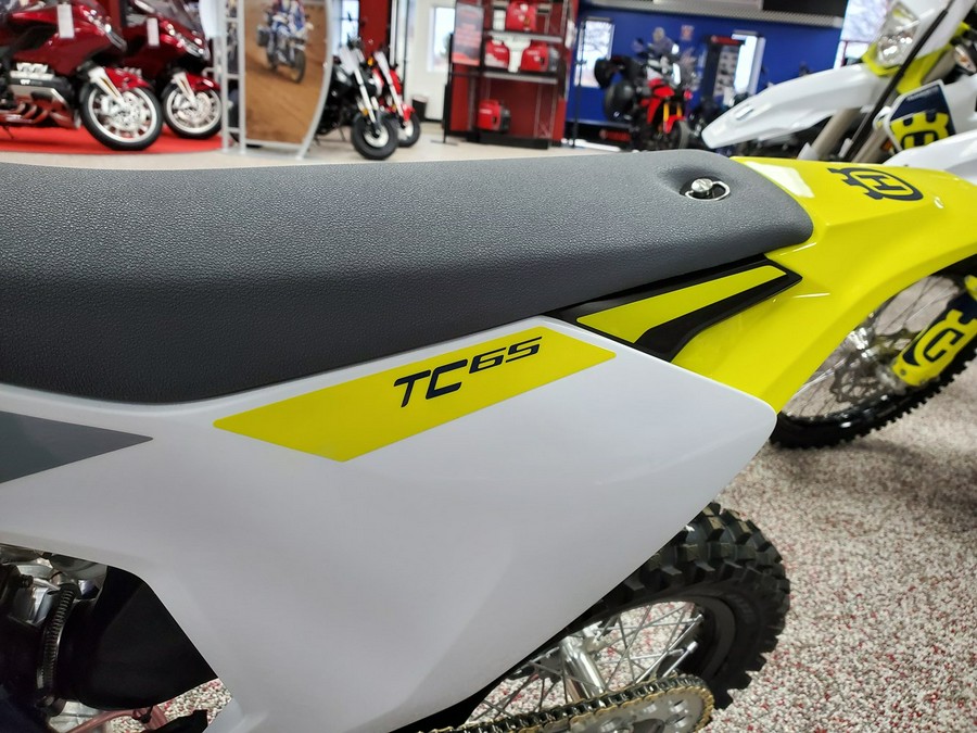 2023 Husqvarna Motorcycles TC 65 - White / Gray / Yellow