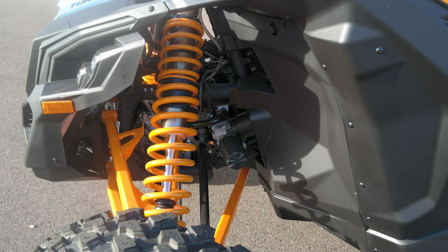 2026 Can-Am® Maverick X3 MAX RS Turbo Scandi Blue & Orange Crush