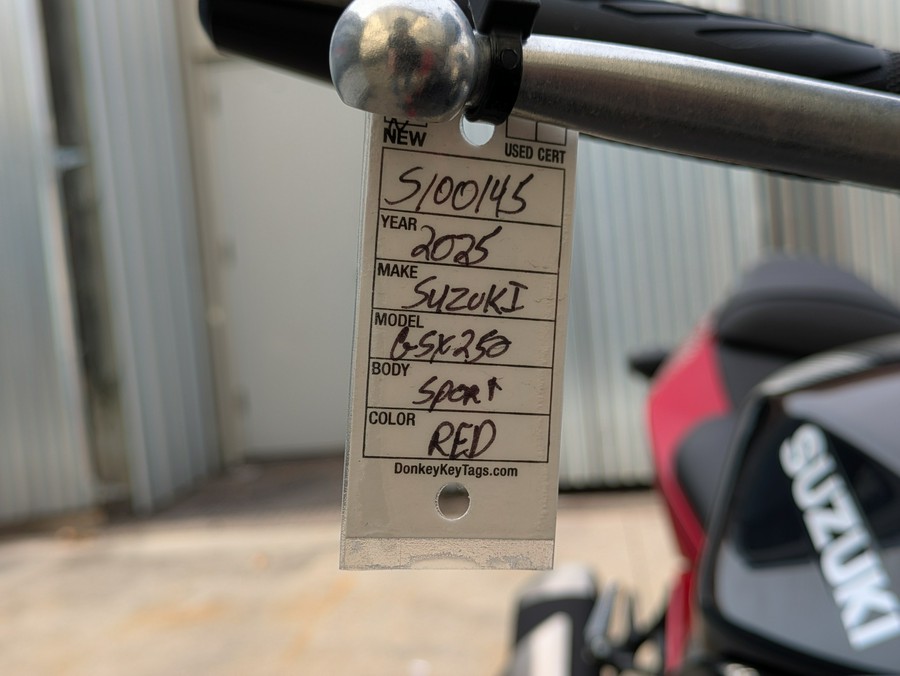 2025 Suzuki GSX250R ABS