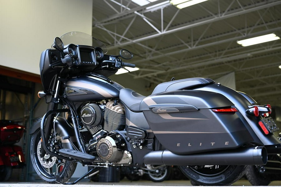 2023 Indian Motorcycle® Chieftain Elite Super Graphite M / Black M w/ SB Accents