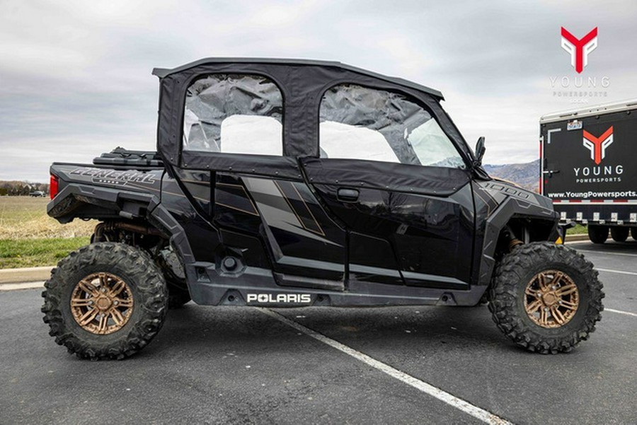 2019 Polaris General 4 1000 Ride Command Edition Black Pearl