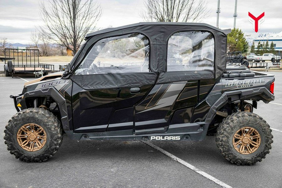 2019 Polaris General 4 1000 Ride Command Edition Black Pearl