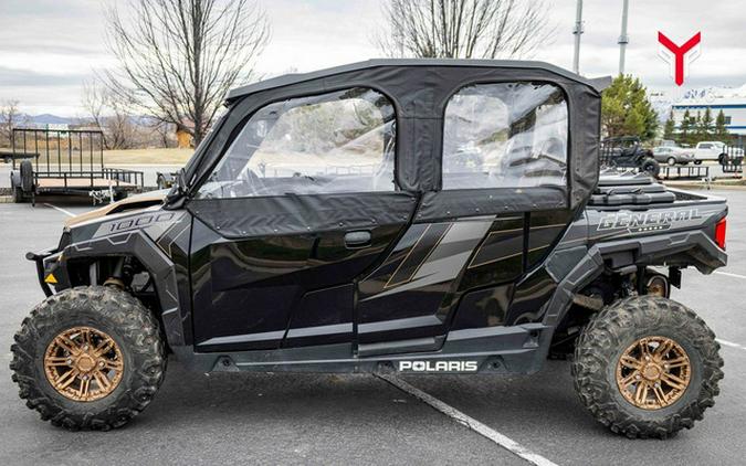 2019 Polaris General 4 1000 Ride Command Edition Black Pearl