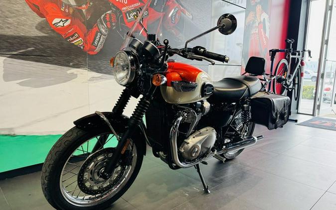 2019 Triumph Bonneville T100 New England White Intense Orange