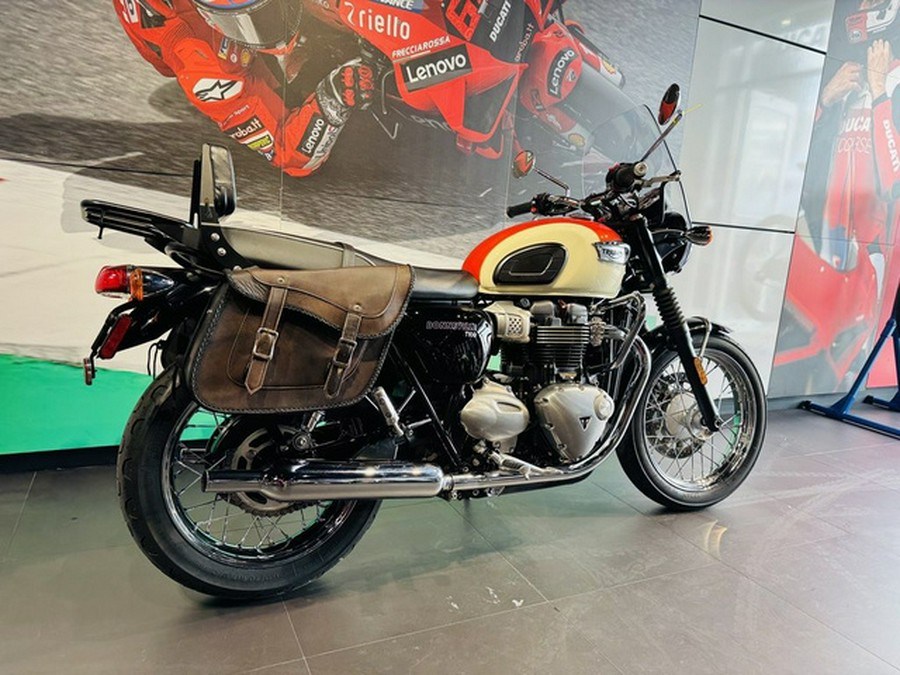 2019 Triumph Bonneville T100 New England White Intense Orange