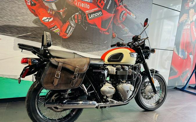 2019 Triumph Bonneville T100 New England White Intense Orange