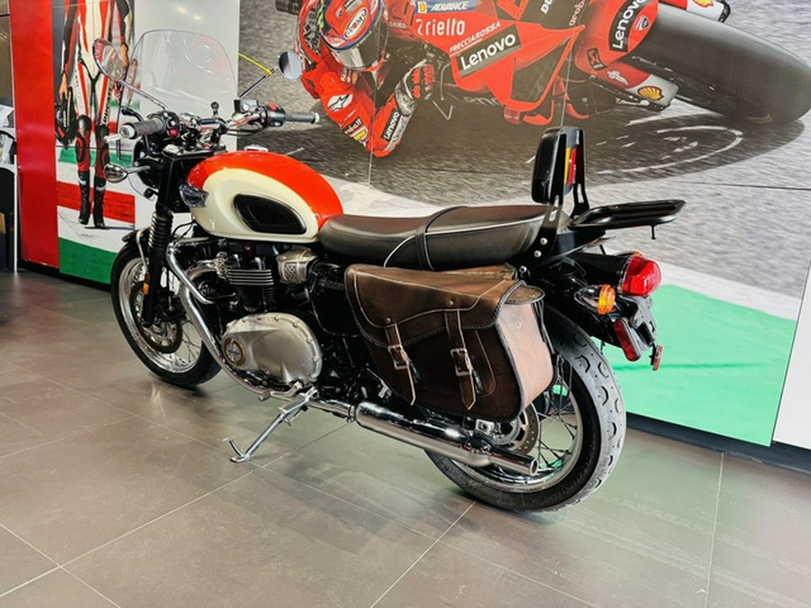 2019 Triumph Bonneville T100 New England White Intense Orange