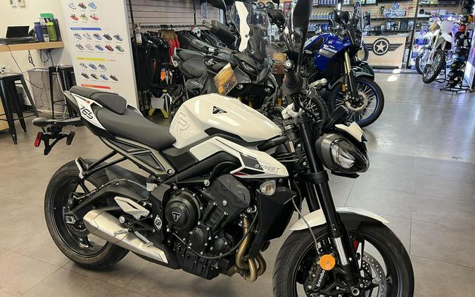 2024 Triumph Street Triple 765 R Crystal White