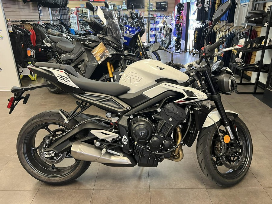 2024 Triumph Street Triple 765 R Crystal White