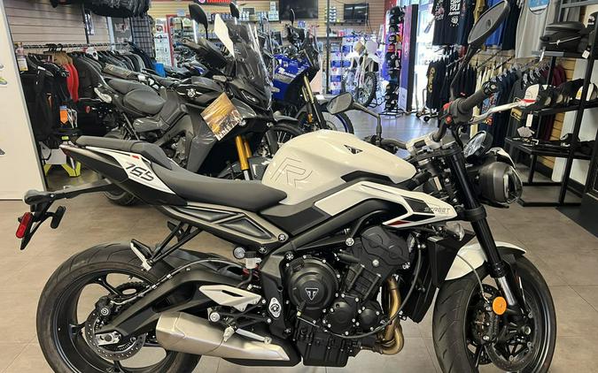 2024 Triumph Street Triple 765 R Crystal White