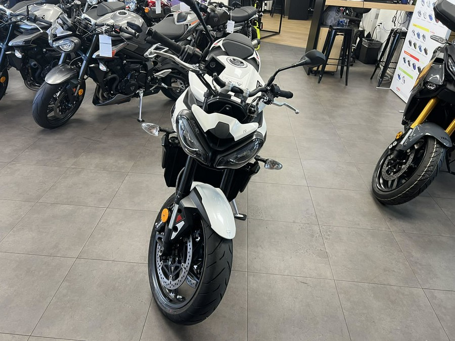 2024 Triumph Street Triple 765 R Crystal White