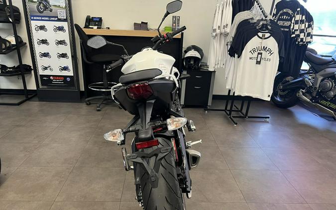 2024 Triumph Street Triple 765 R Crystal White