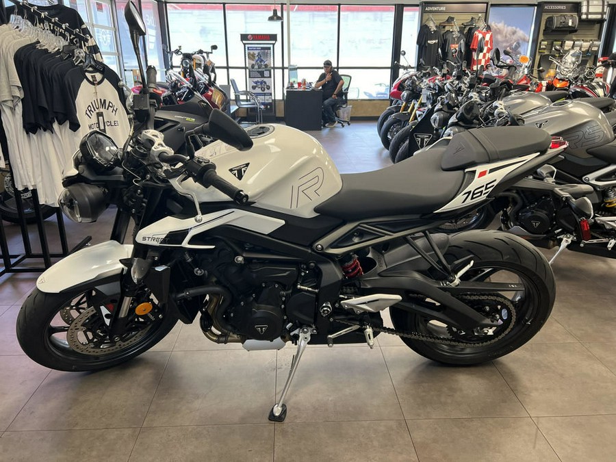 2024 Triumph Street Triple 765 R Crystal White