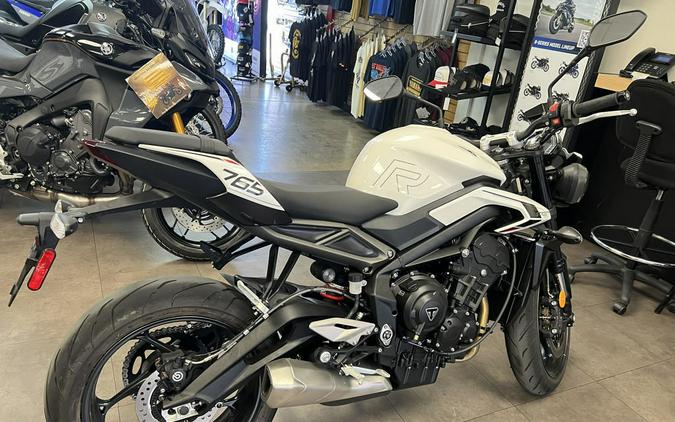 2024 Triumph Street Triple 765 R Crystal White