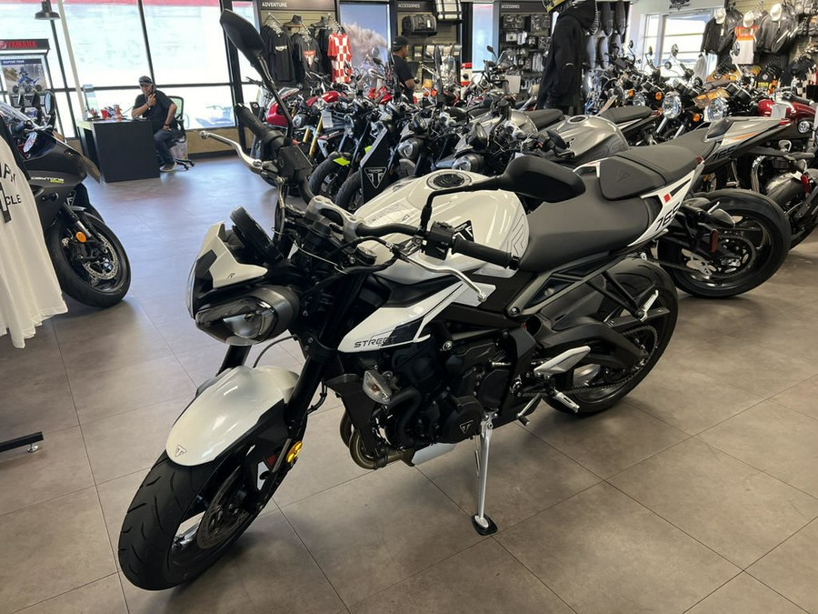 2024 Triumph Street Triple 765 R Crystal White