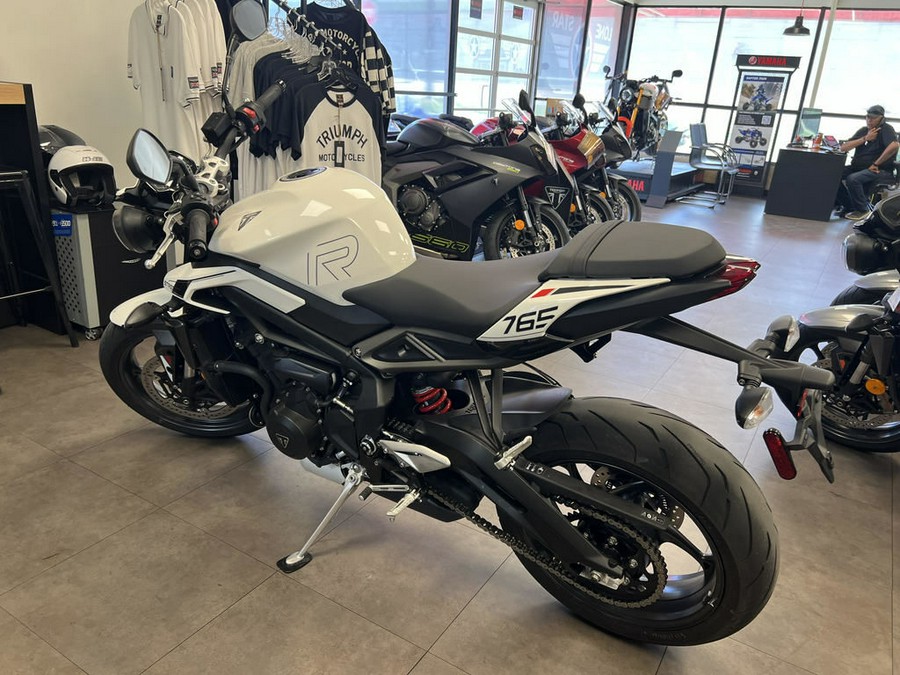 2024 Triumph Street Triple 765 R Crystal White