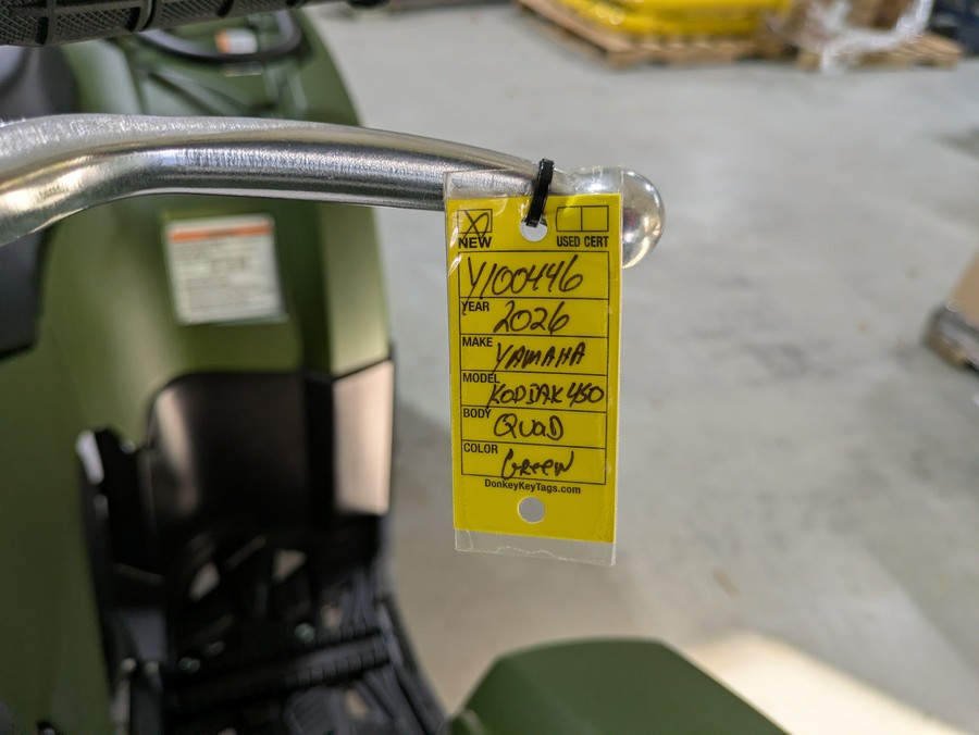 2026 Yamaha Kodiak 450