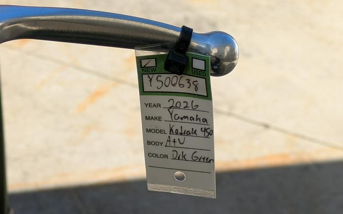 2026 Yamaha Kodiak 450 EPS