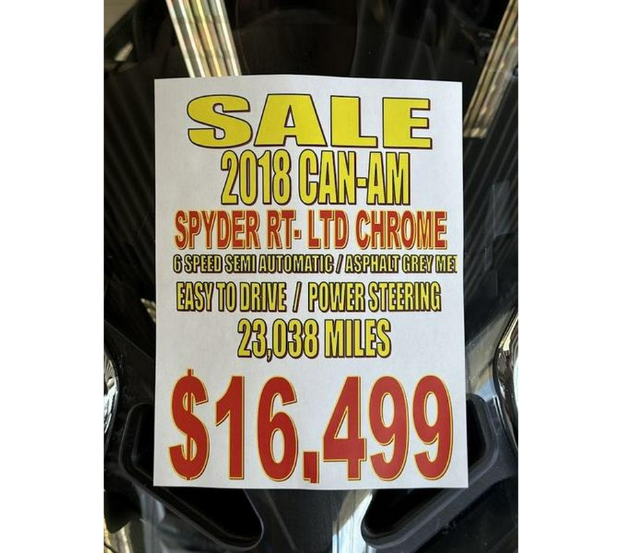 2018 Can-Am® Spyder® RT Limited Chrome