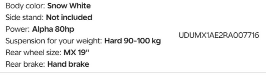 2024 Stark VARG Alpha MX 19"_80HP