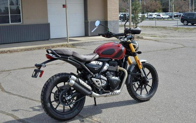 2024 Triumph Scrambler 400 X Carnival Red / Phantom Black