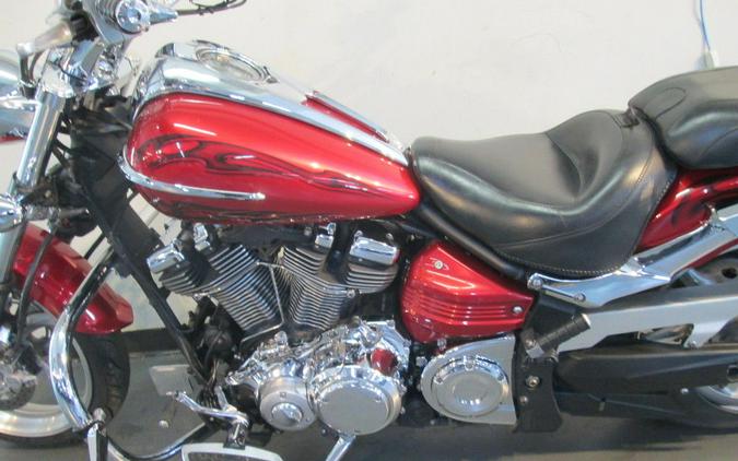 2008 Yamaha Raider® S Candy Red w/Flames